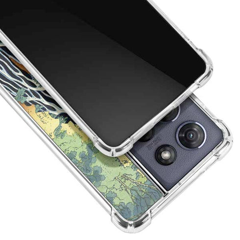Kirifuri Falls in Kurokawa Mountain by Hokusai Moto G Play 5G (2025) Clear Case